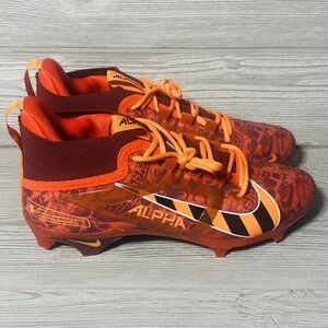 Nike Alpha Menace 4 Elite NRG (FQ4046-600) Red Football Cleats Men Sz 12 NEW